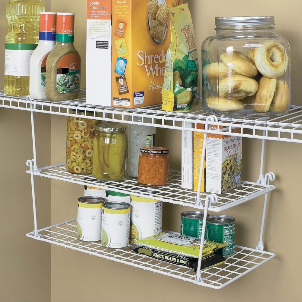 ClosetMaid Stack & Hang Stainless Steel Wire Shelf Organizer Unit!